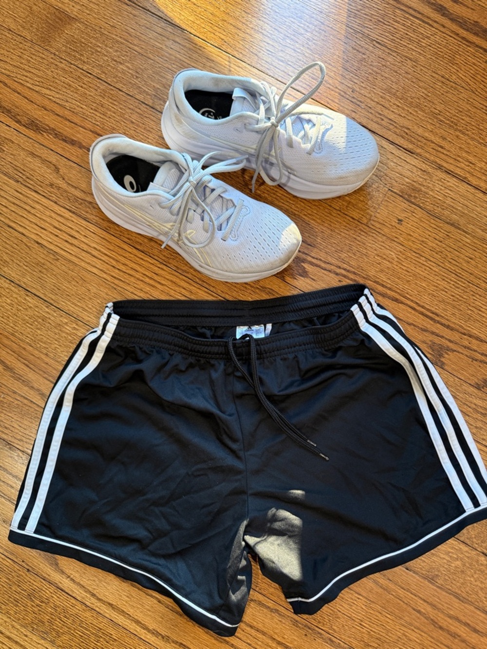 adidas Black Drawstring climalite Athletic Shorts